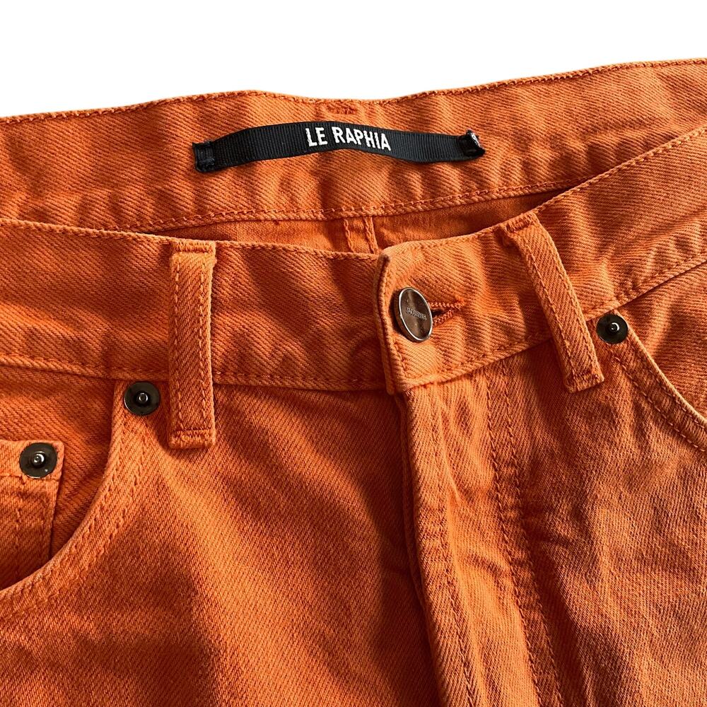 JACQUEMUS: Men's Orange "Le Raphia" Jeans - 30